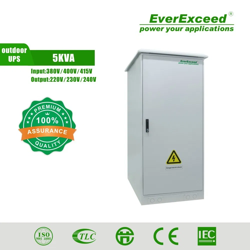 5kVA جهاز UPS عبر الإنترنت عالي الاعتمادية بإخراج موجة جيبية طويلة الأمد