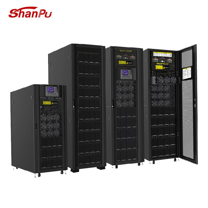 نظام UPS موحد عالي التردد عبر الإنترنت 3-3 N+1 أو أنظمة UPS مزودة بتكرار متوازي N+R لمراكز البيانات