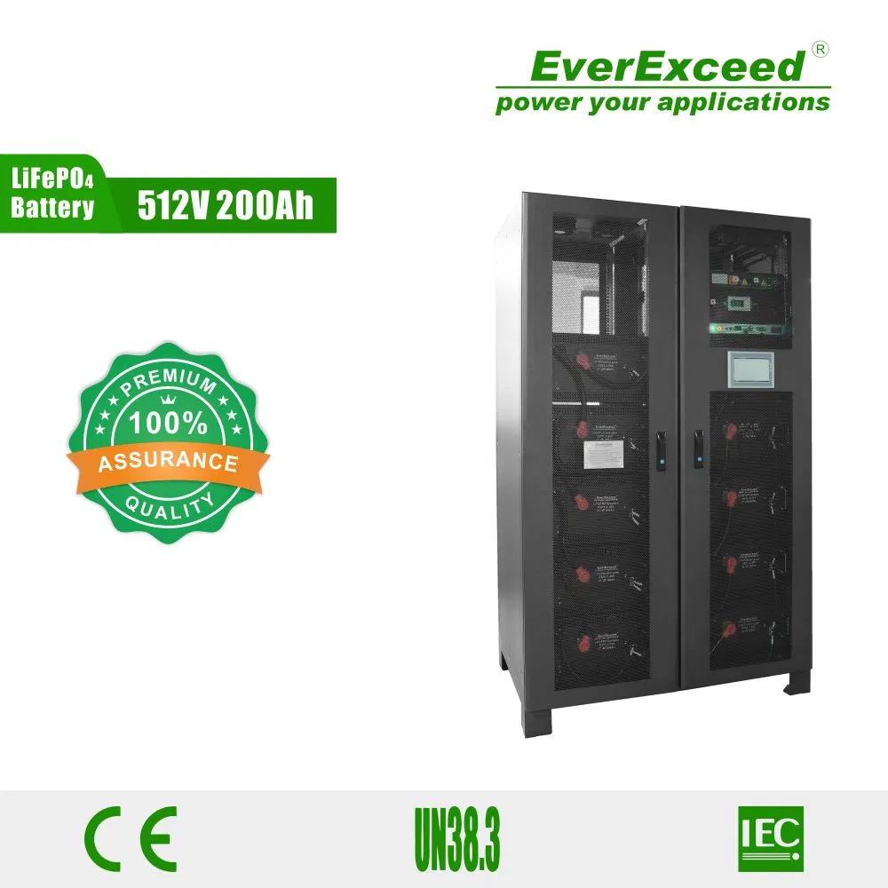 موافقة UL 512V100ah حل ليثيوم UPS
