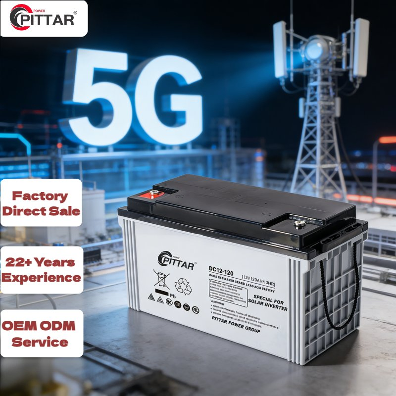 الاتصال الموثوق احتياطي 12V120ah بطارية دورة عميقة من الرصاص الحمضي لتحمل تفريغ عميق لموقع البث
