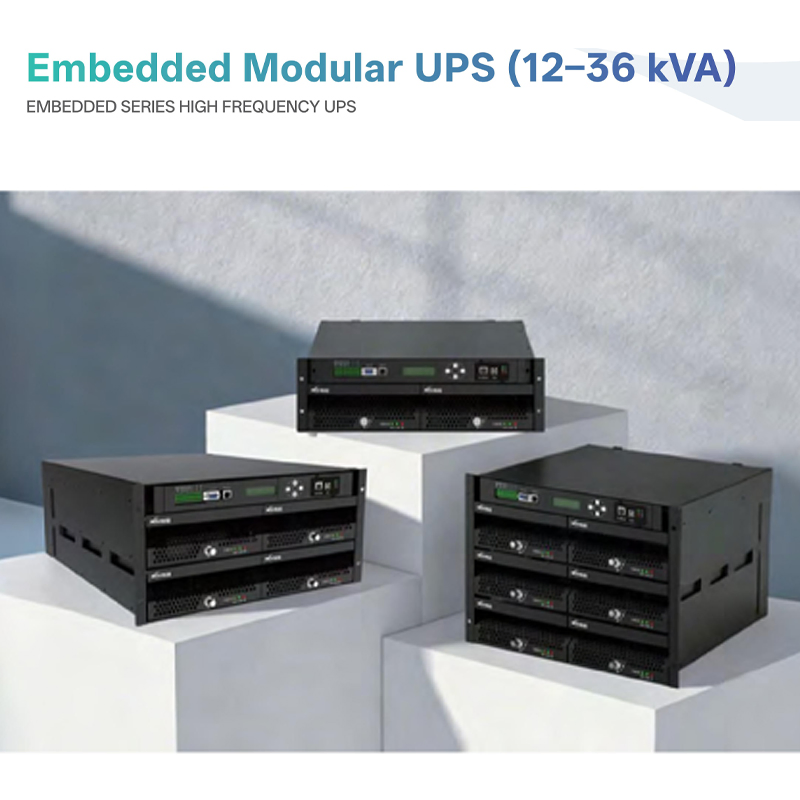 12-36kVA نظام UPS عبر الإنترنت القابل للتعديل ثلاثي الطور عالي التردد للتيار الكهربائي غير المنقطع لمراكز البيانات والتطبيقات الصناعية