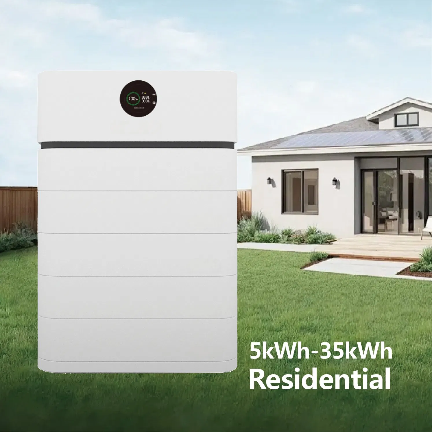 نظام الطاقة الشمسية المنزلية الكامل من الصين تخزين عالي الجهد 10kwh 15kwh بنك البطاريات 5kw 10kw العاكس الهجين مع نظام إدارة البطارية