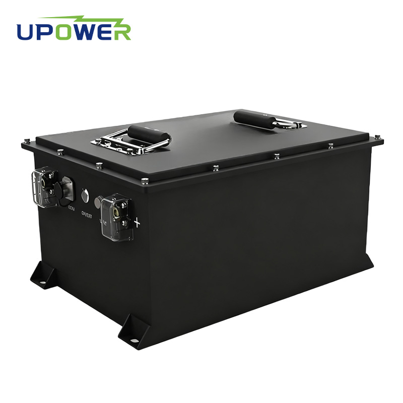 أنظمة احتياطي الطاقة الشمسية لسيارات الجولف من يولي 12V 100ah LiFePO4 حزمة بطارية أيون الليثيوم 6000 دورات مواد الكاثود