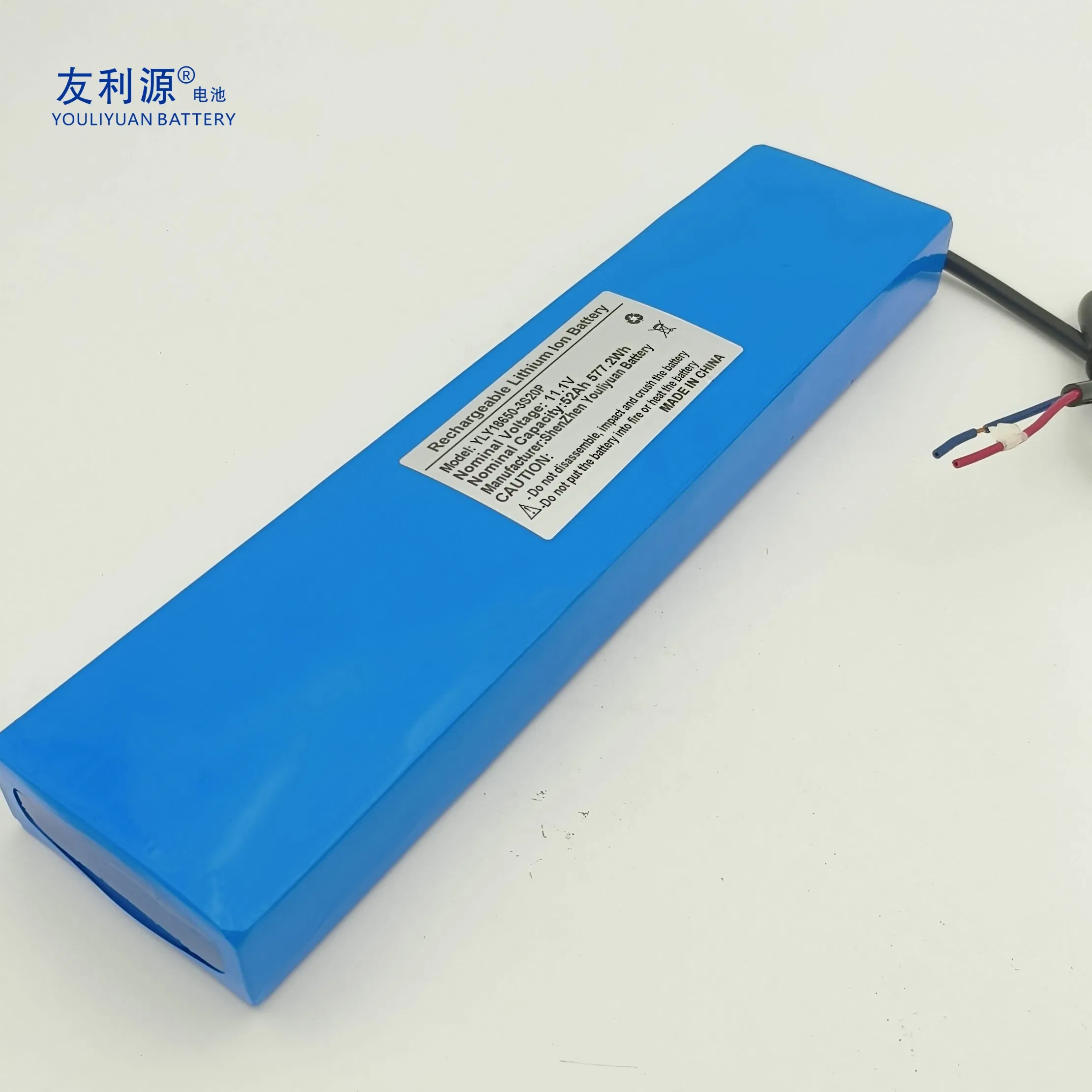 بطارية ليثيوم للدورة العميقة للكامبري البحرية عالية الطاقة 18650 بطارية ليثيوم 12V بطارية ليثيوم 3s20p 52ah حزمة بطارية ليثيوم أيون للدراجة الكهربائية