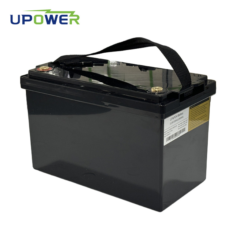 أنظمة احتياطي الطاقة الشمسية لسيارات الجولف من يولي 12V 100ah LiFePO4 حزمة بطارية أيون الليثيوم 6000 دورات مواد الكاثود