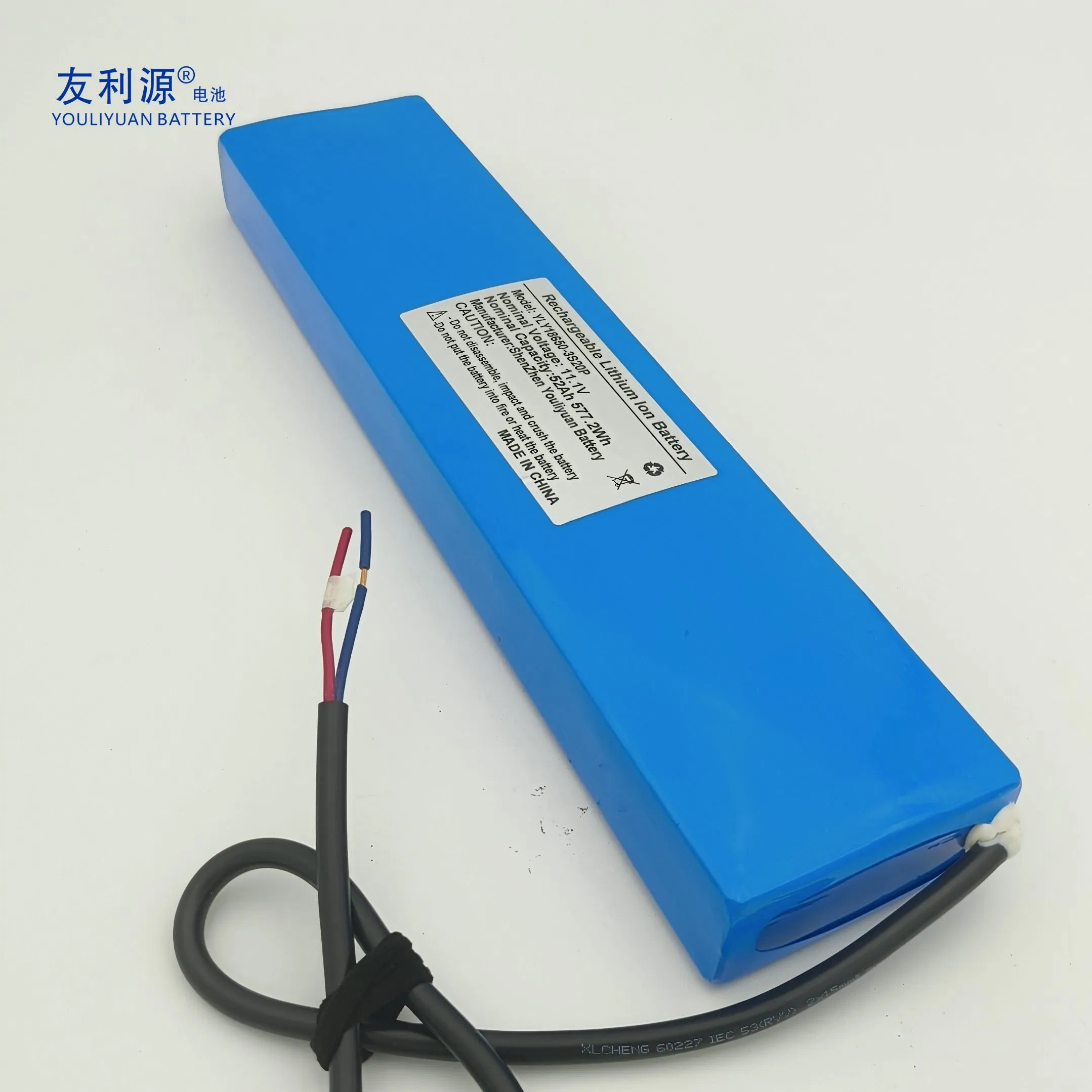 بطارية ليثيوم للدورة العميقة للكامبري البحرية عالية الطاقة 18650 بطارية ليثيوم 12V بطارية ليثيوم 3s20p 52ah حزمة بطارية ليثيوم أيون للدراجة الكهربائية