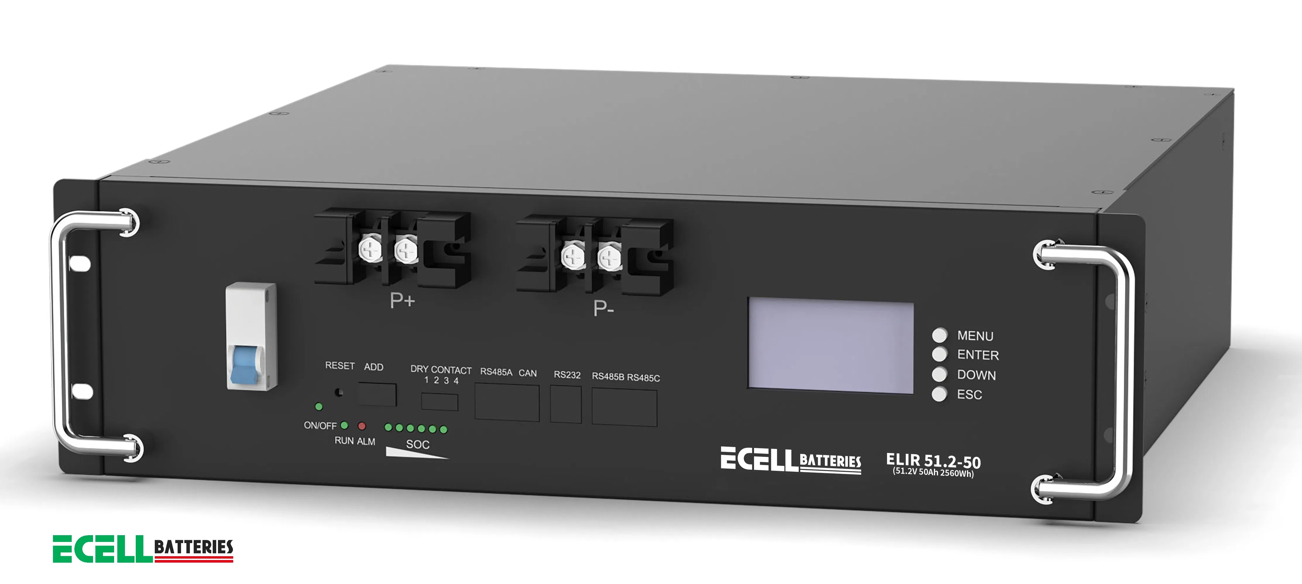 سعر المصنع أداء عالي 51.2V 50ah 150ah 200ah وحدة تخزين بطارية ليثيوم مكدسة LiFePO4 للطاقة المحمولة