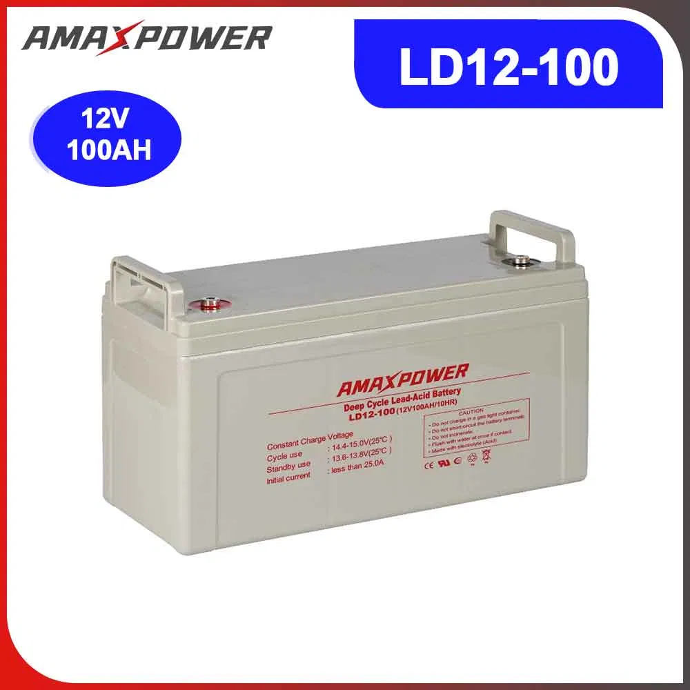 أمبراطورية الطاقة 12V 100ah 120ah 150ah بطارية حمض الرصاص لنظام الطاقة الشمسية الاحتياطي للبطارية 12V100ah معدات الاتصال / شحن عميق / طوارئ