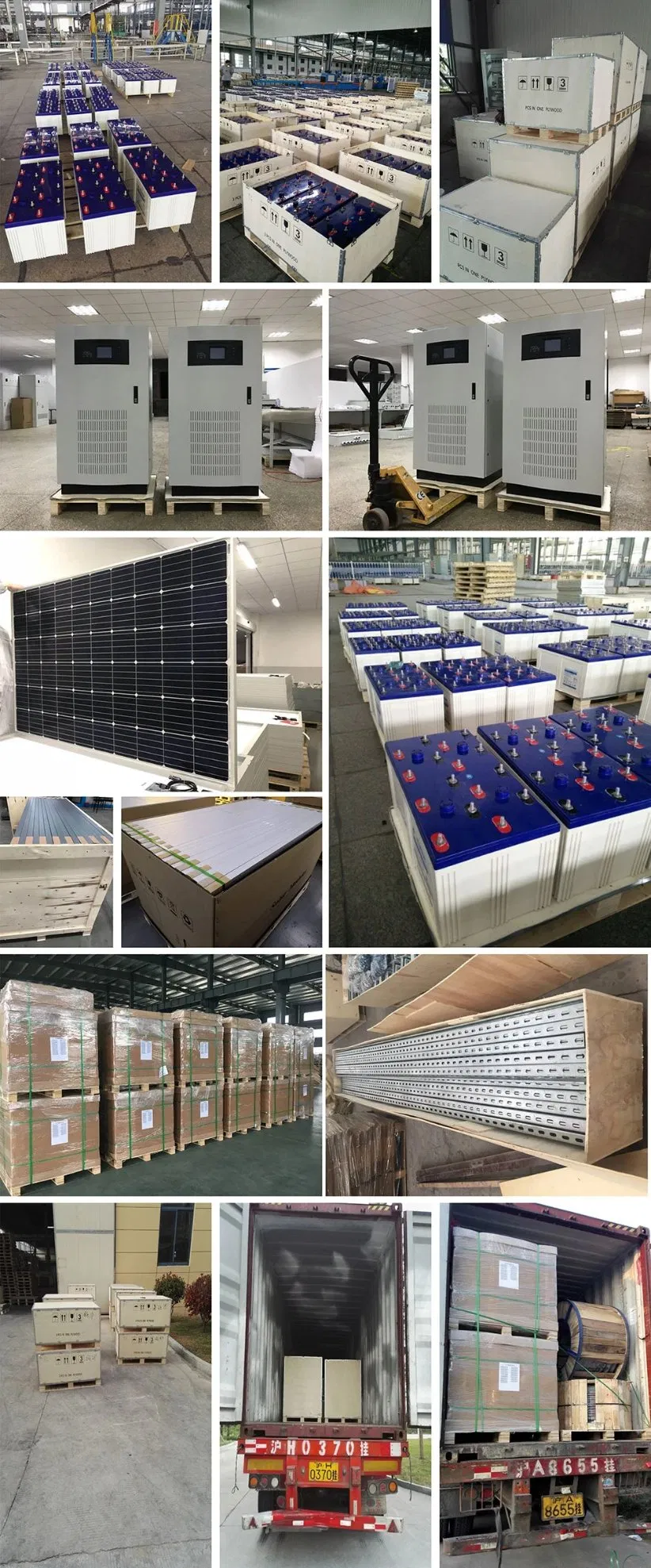 10kw 10kVA نظام الطاقة الشمسية الهجين مع تخزين الطاقة بالبطارية للسيارة الكهربائية