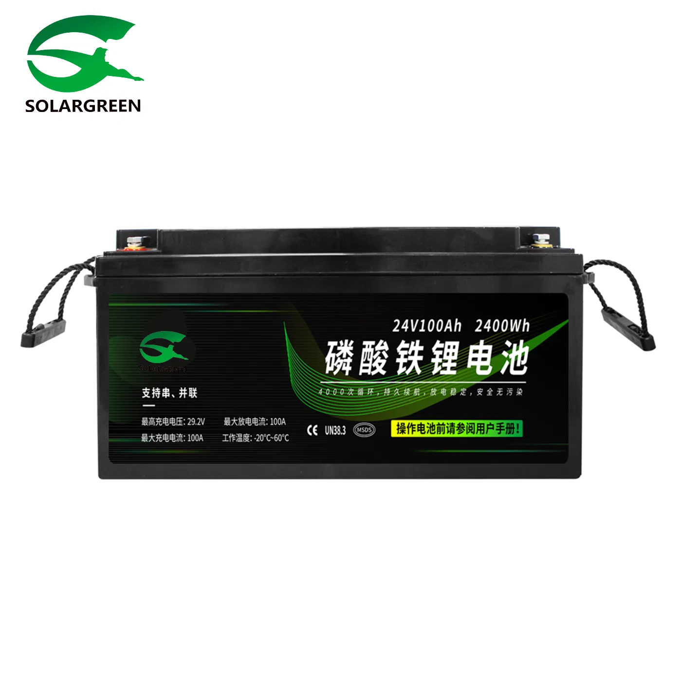 بطارية بحرية 25.6V 100ah 200ah 300ah LiFePO4 بطارية ليثيوم أيون بلوتوث لعربات الجولف