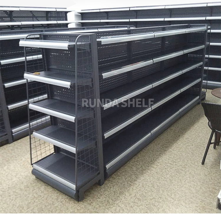 Factory Direct Metal Retail Shop Display Stand Equipment Grocery Store Rack Shelving Gondola Product Name Shelf Rack