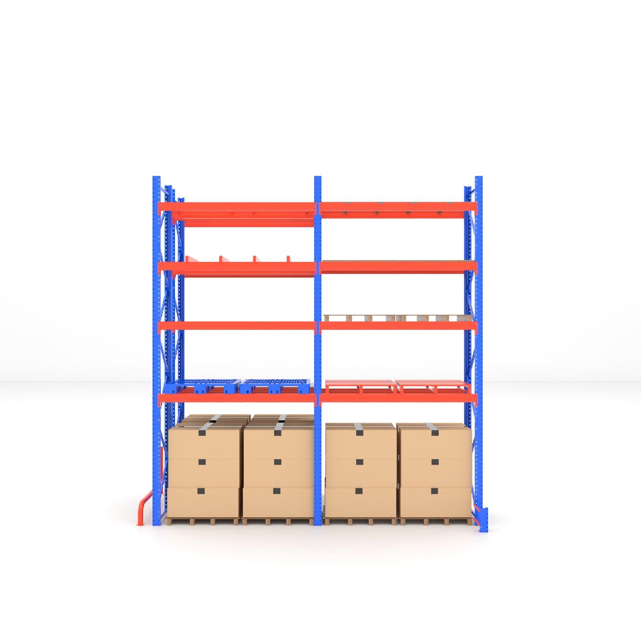 Automated Roll Out Cantilever Rack 5-Layer Steel Pipe Bar Storage with Crank Out Feature