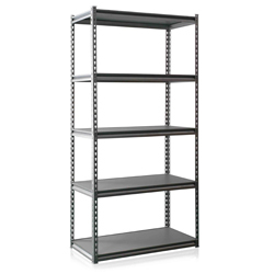 Multi-Level Metal Industrial Storage Racks Iron and Wood Warehouse Shelving with Upside Spare Parts Wood Steel Stacking Rack