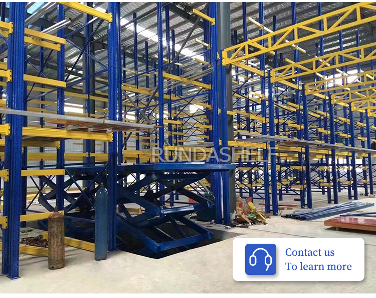 RD Customized Heavy Metal Cantilever Rack Fashion Supermarket Shelves and Warehouse Shelf Wood Display Rack for Store Use