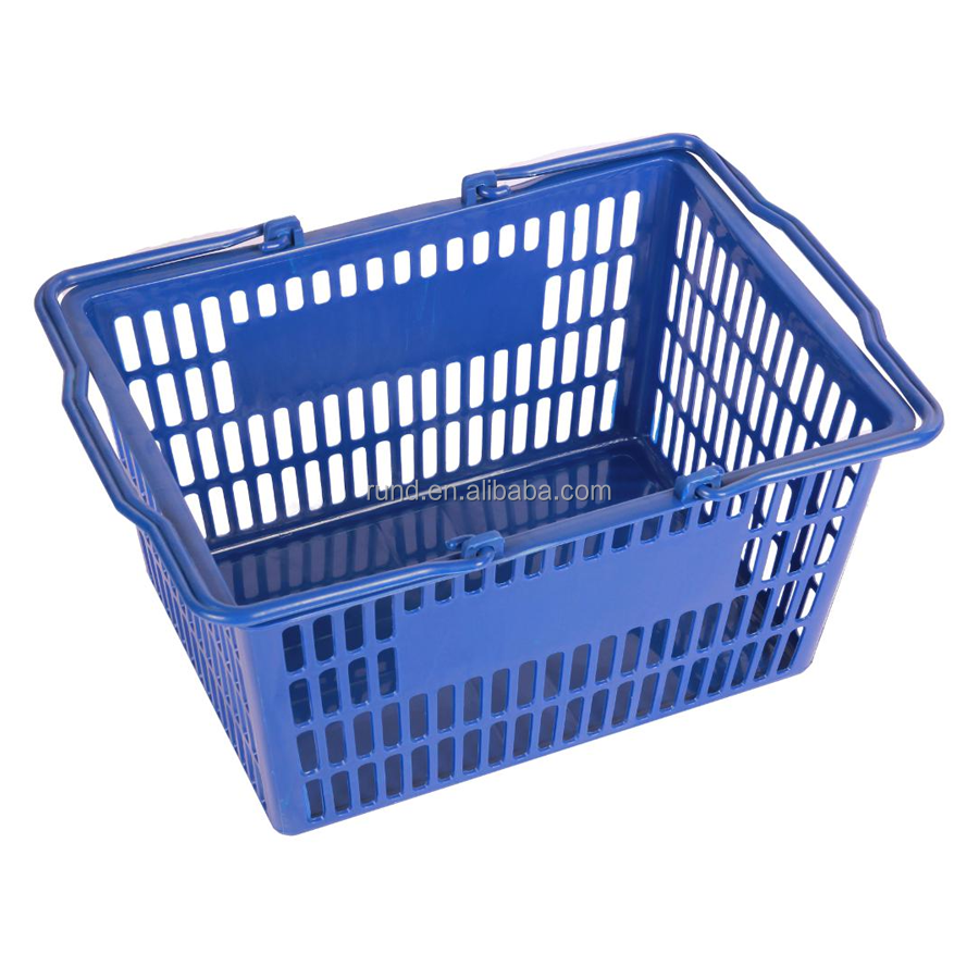 Shopping, Basket Wholesale Flexible Handle Orange Pink Small Cute Plastic Supermarket Shopping Basket for Shops Plastic, 20 L,