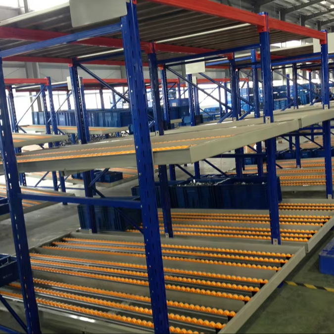 High Quality Corrosion Protection Q235B Steel Rolling Carton Type Warehouse Storage Rack with Powder Coated Finish