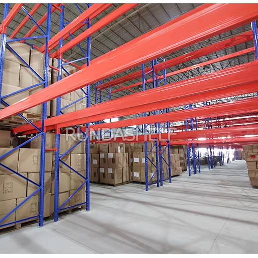 Wholesale Heavy-Duty Selective Pallet Rack Beam Shelves High Lifting Capacity Cheap Metal Steel Storage Industrial Warehouses