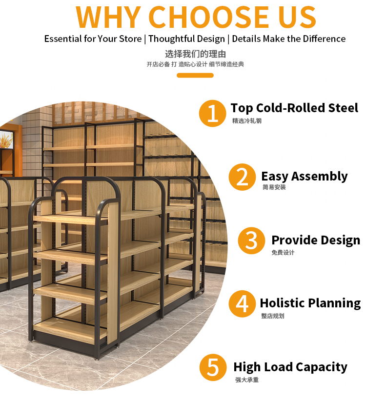 Supermarket Shelf and Display Rack System