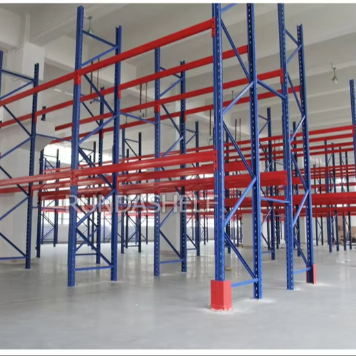 Wholesale Heavy-Duty Selective Pallet Rack Beam Shelves High Lifting Capacity Cheap Metal Steel Storage Industrial Warehouses