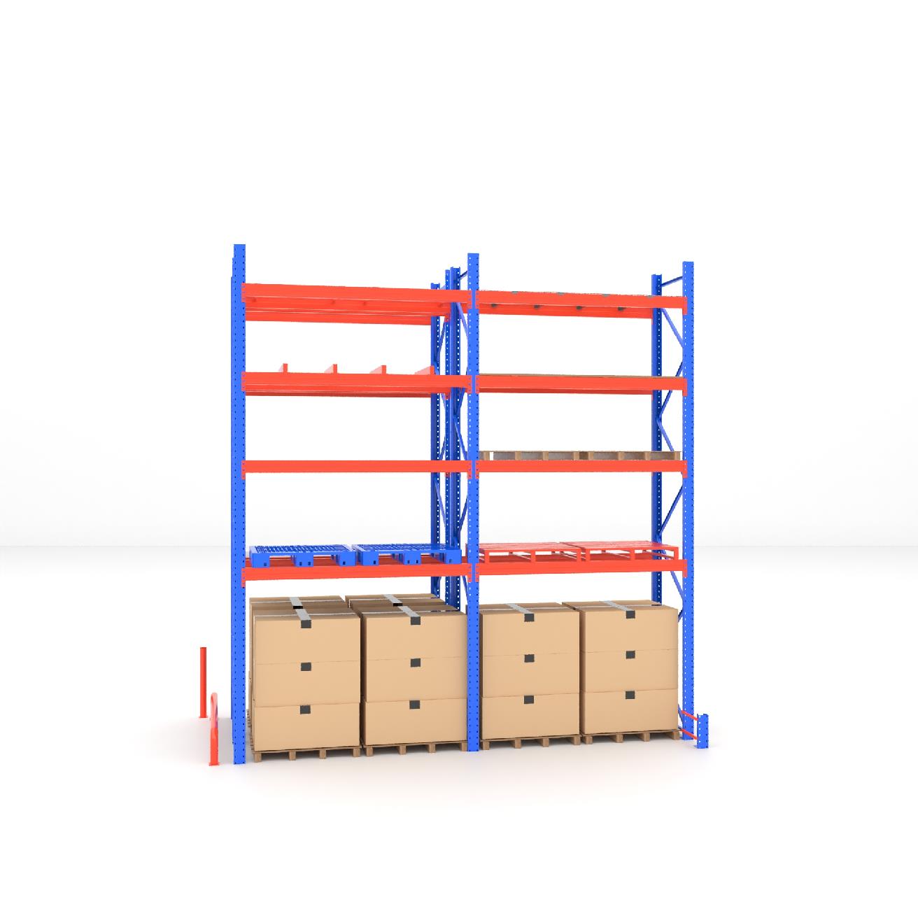 Pallet Rack Support Bar  Industrial Racking Pallets Support Heavy Duty Steel Beam Cross