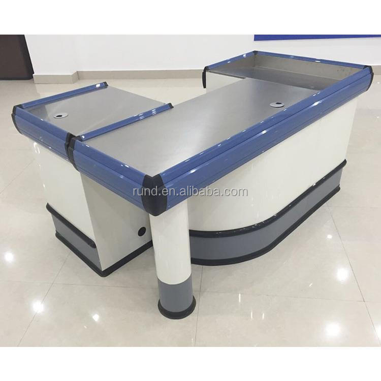 Supermarket Beautiful Check Out Cash Counter Table Shop Counter Design Modern Design Cash Counter