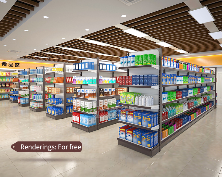 Supermarket shelf case 7
