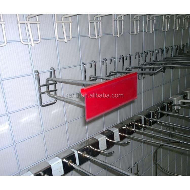 Supermarket Shelf Accessories Hook  Single Double Hook Hole Plate Grid square Through Pit Plate