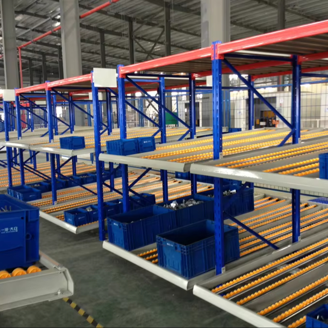 High Quality Corrosion Protection Q235B Steel Rolling Carton Type Warehouse Storage Rack with Powder Coated Finish