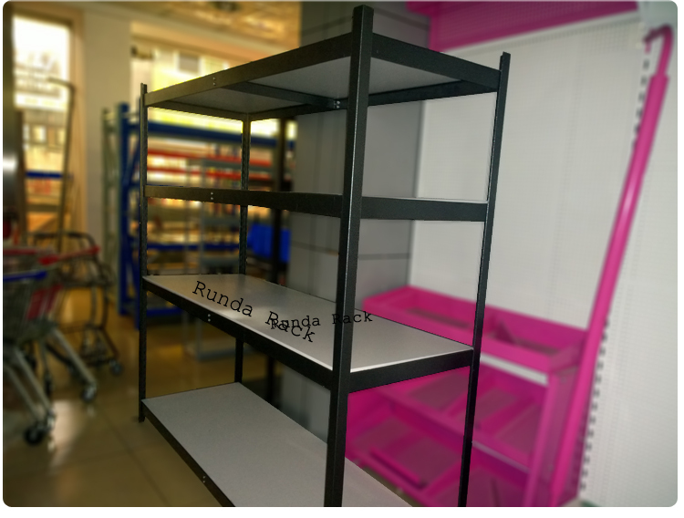 Multi-Level Metal Industrial Storage Racks Iron and Wood Warehouse Shelving with Upside Spare Parts Wood Steel Stacking Rack