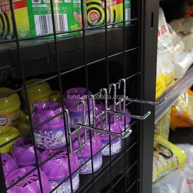 Supermarket Shelf Accessories Hook  Single Double Hook Hole Plate Grid square Through Pit Plate