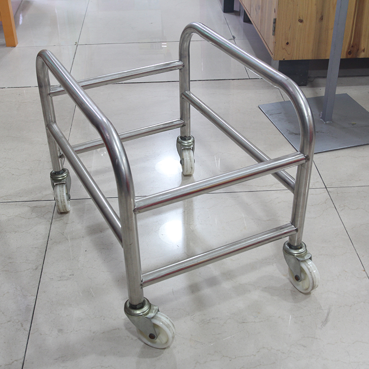 Supermarket Basket Seat Base Metal Basket Pushes the Base Pulley Supermarket Basket of Shopping Baskett