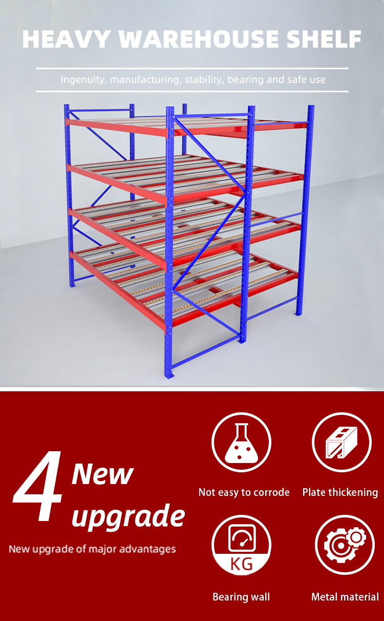 Heavy duty sliding rack details