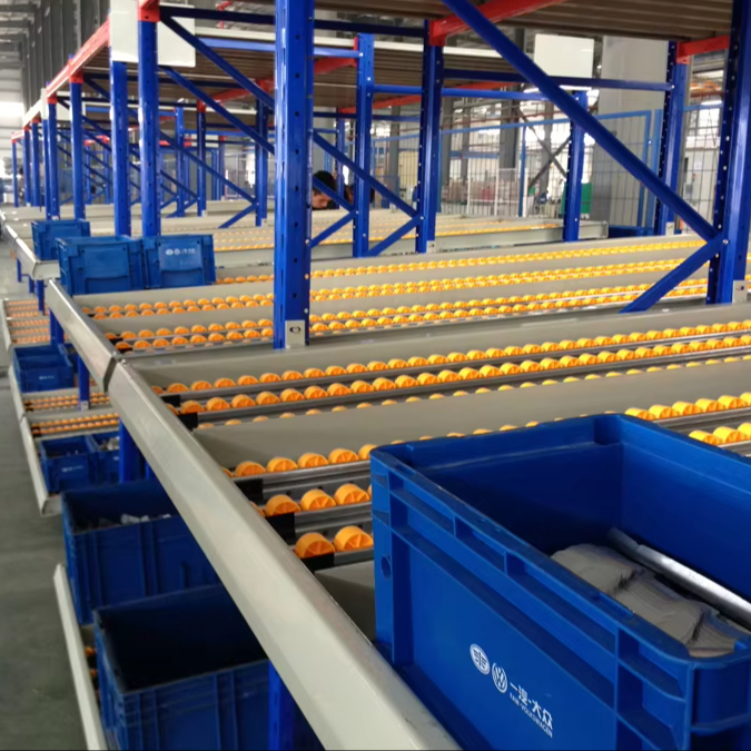 High Quality Corrosion Protection Q235B Steel Rolling Carton Type Warehouse Storage Rack with Powder Coated Finish