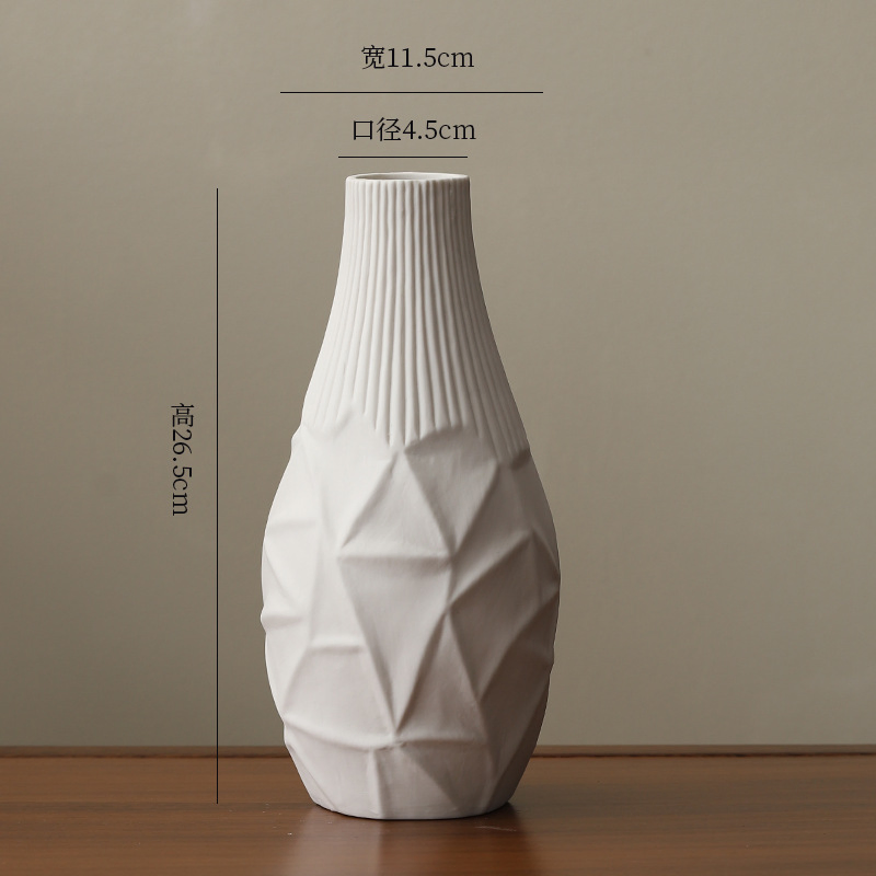 White Ceramic Bud Vase Bulk Boho Rustic Small Flower Vase for Centerpieces for DIY Wedding Home Dining Table Decoration