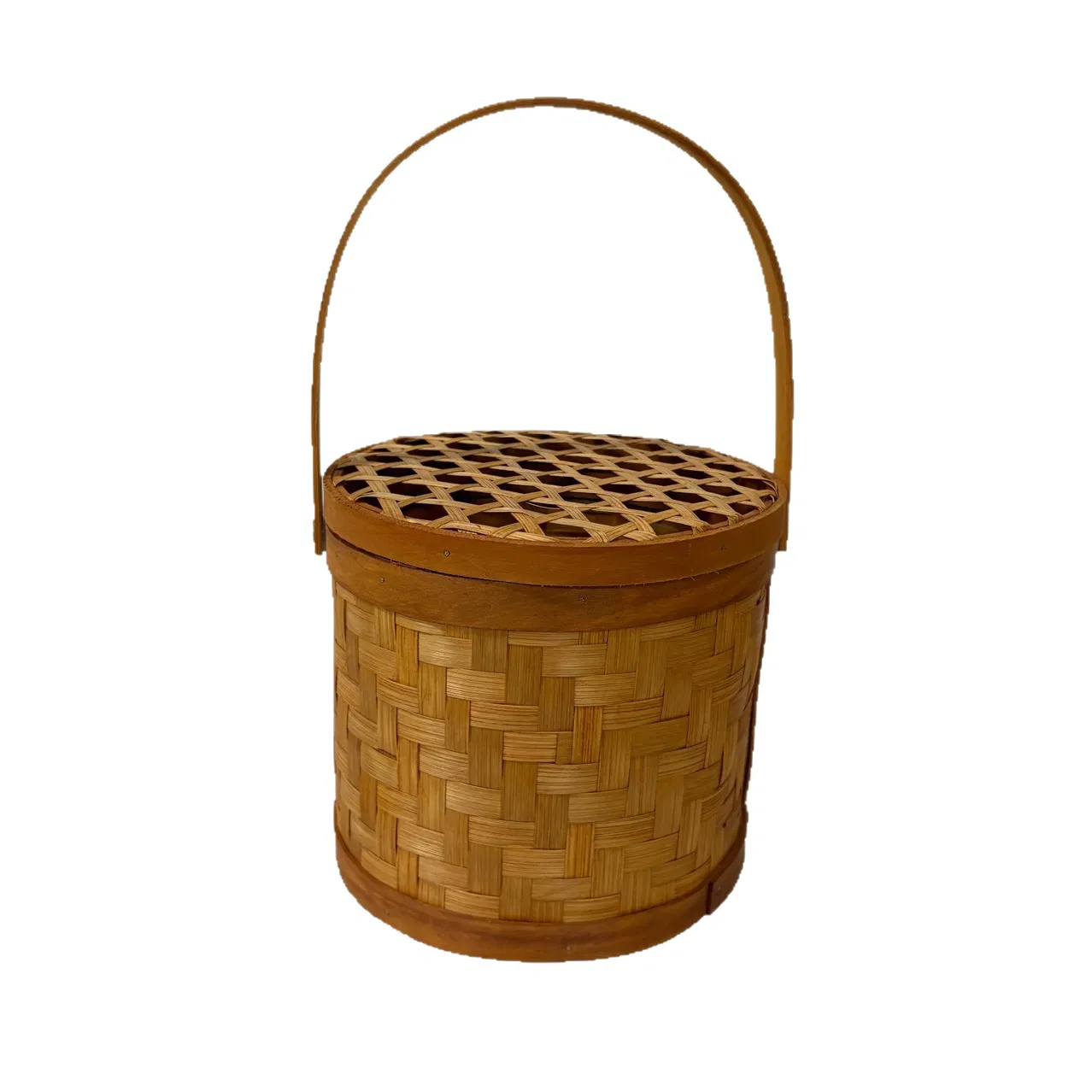 Unique Chinese-Style Bamboo Basket for Artisan Craft Lovers