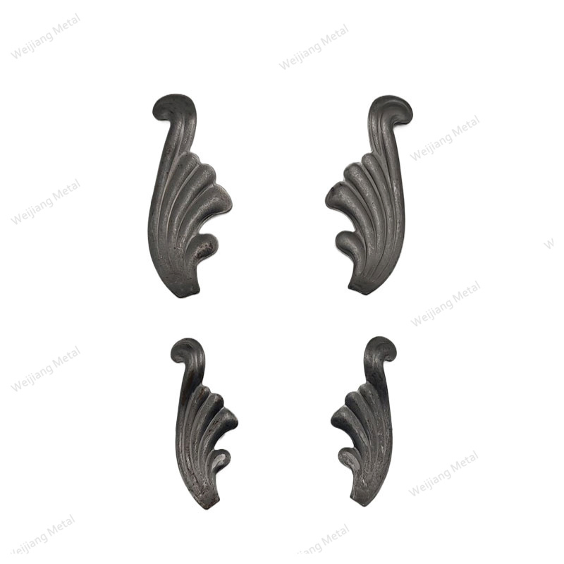 Wholesale Metal Garden Outdoor Fence Round Flower Shape Decorative Iron Leaf Art Crafts