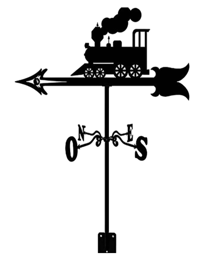 Exclusive Rustic Outdoor Iron Crafts Weathervane with Spray Paint