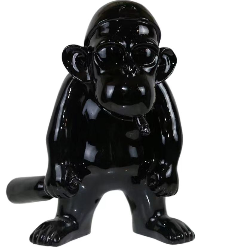 Wholesale Handmade Good Quality Resin Smoking Gorilla Home Decorative Resin Crafts