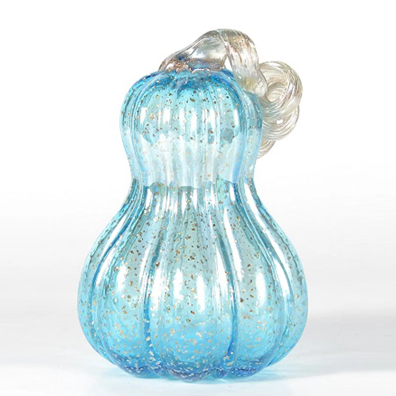 Glass Arts Crafts European Blue Stained Color Solid Sculpture