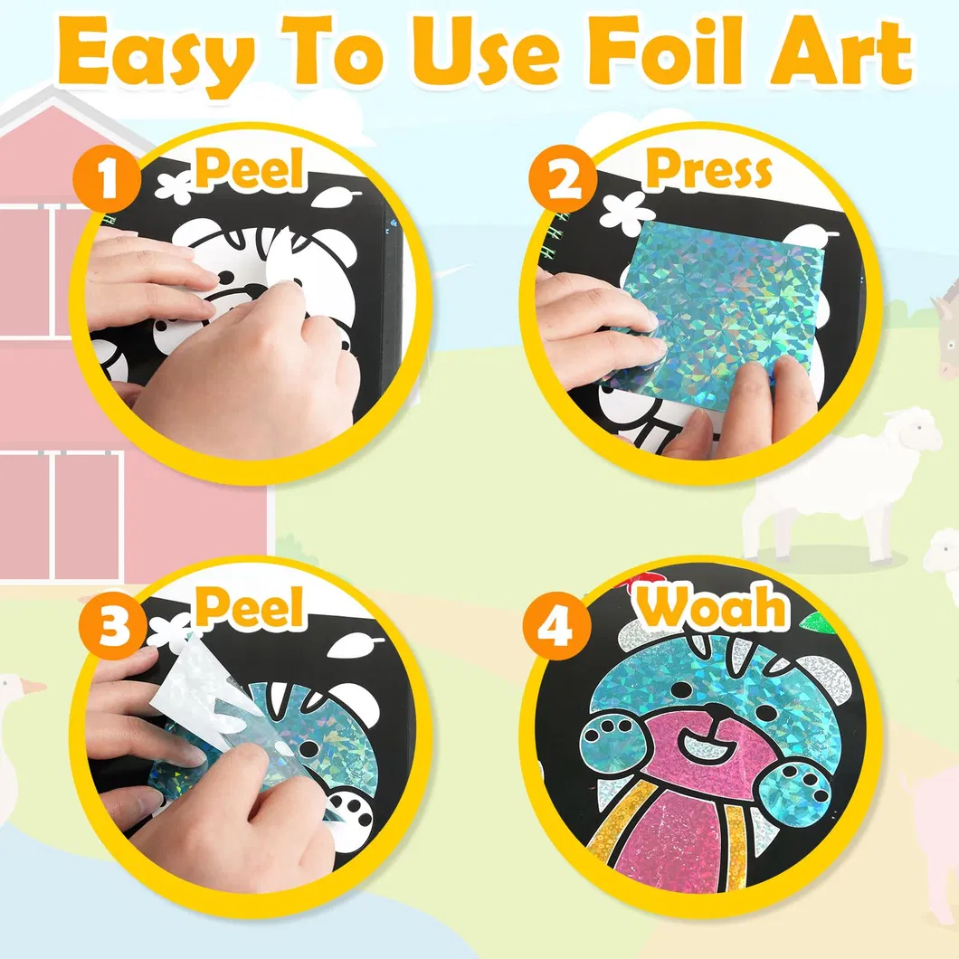 Fun Foil Art Dino DIY Toy Kit Image 4