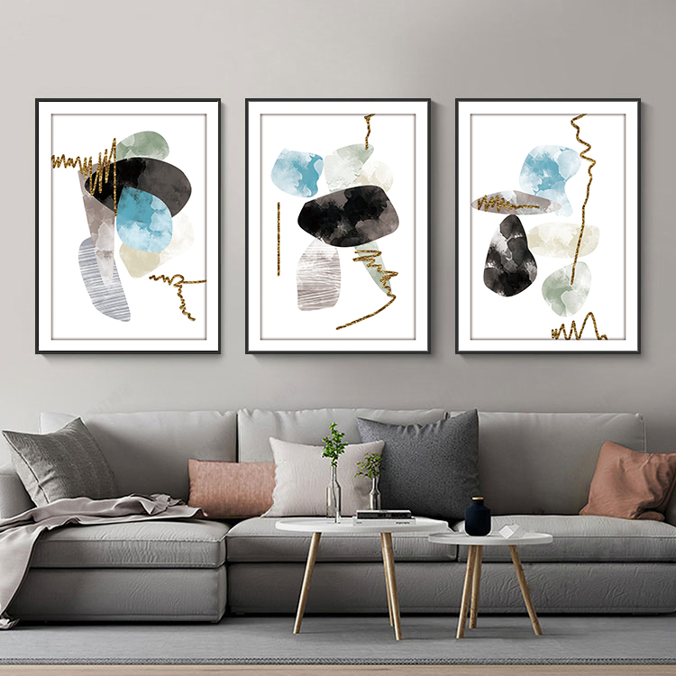 Custom Canvas Print with Frame Boho Designs Wearing Flowers Picture Painting Wall Art Minimalist Home Decor for Living Room