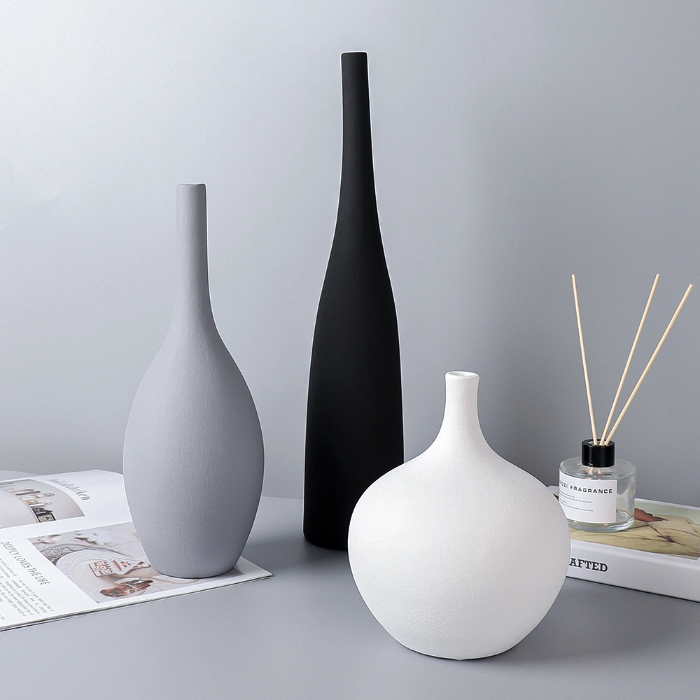 OEM Acceptable Multicolor Living Room Furniture Home Decor Yiwu Market Abstract Ceramic Irregular Vase Decoration Crafts