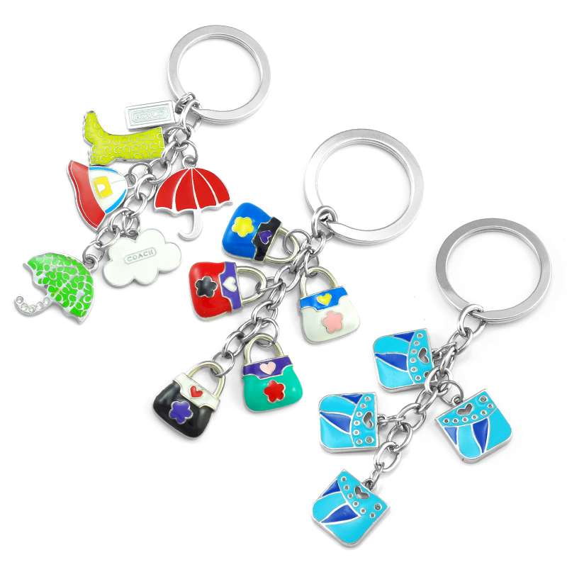 Handcrafted Mexican Metal Logo Priest Cross Keychains for Religious Gifts