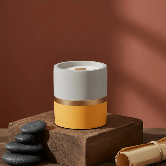 Cement Candle 1