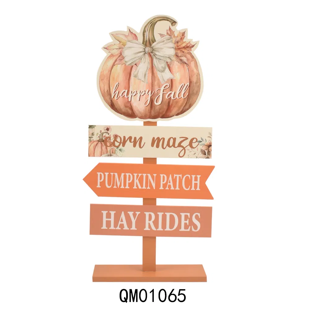 New Arrival Harvest Tabletop Pumpkin Decorations Wooden Craft for Home Decor