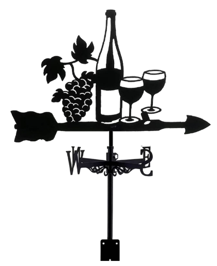 Rustic Iron Weathervane with Exclusive Stainless Steel Finish Crafts