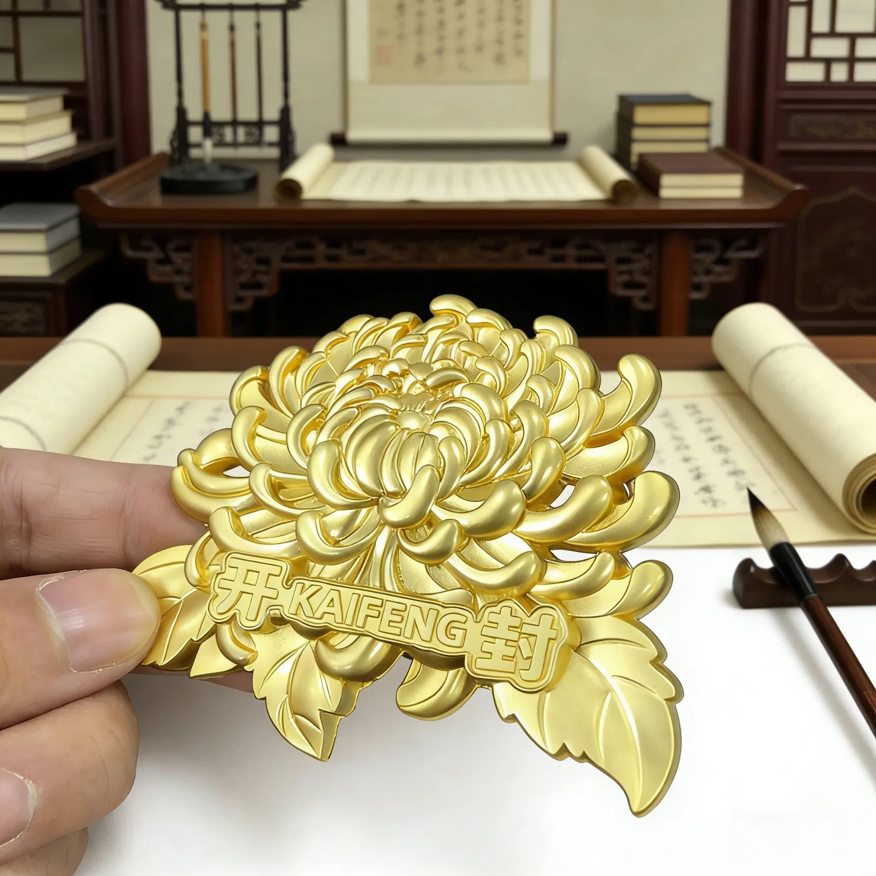 Custom Design Export Quality Handmade Decorative Iron Metal Coins Engraved Crafts