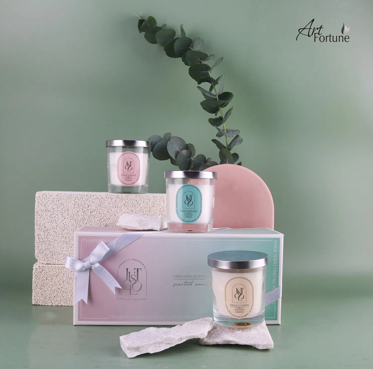 Wholesale Private Label Customized Scented Soy Wax Glass Candle for Home Decoration and Holiday Seasonal Gift