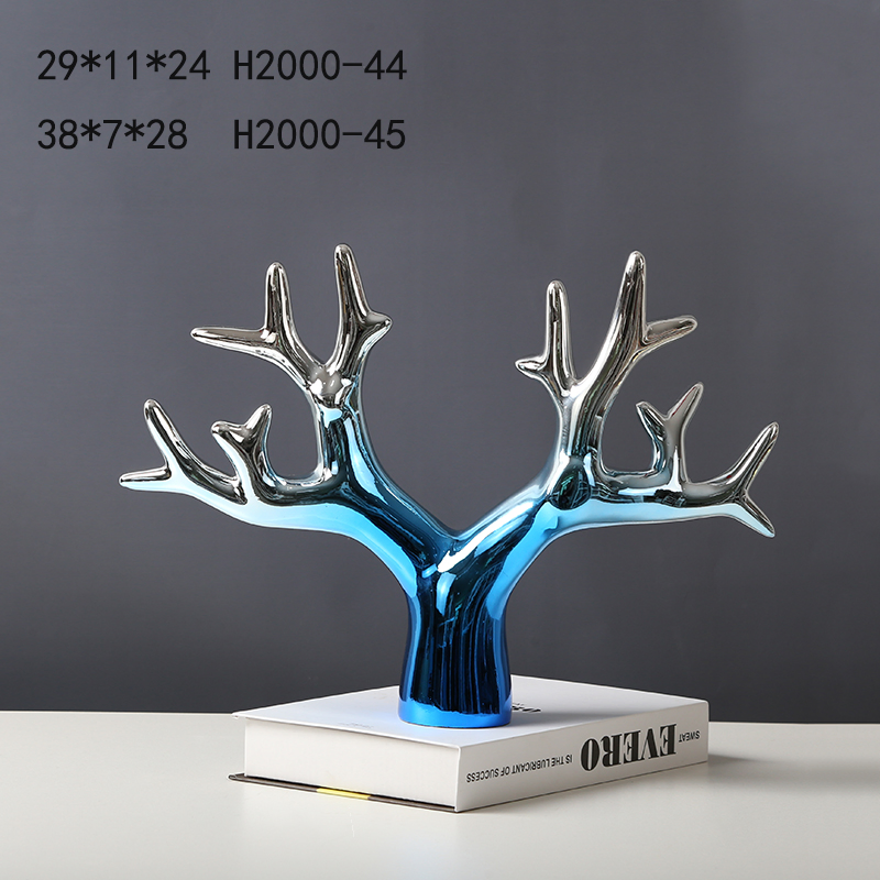 Artwork Table Display Purple Resin Tree Branches Home Decorative Crafts