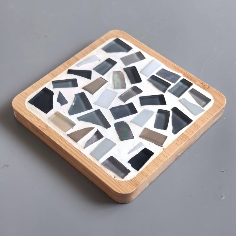 Creative Hand-Made DIY Mosaic Coaster Children Puzzle Crafts Art Gift